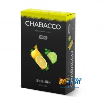 Бестабачная смесь для кальяна Chabacco Lime - Lemon (Чайная смесь Чабако Лайм - Лимон) Strong 50г - фото 1 Бестабачная смесь для кальяна Chabacco Lime - Lemon (Чайная смесь Чабако Лайм - Лимон) Strong 50г - фото 1